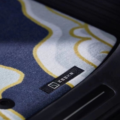 2021- Zeekr001 paysage tapis de pied tapis de surface automobile avec style de design Leopard