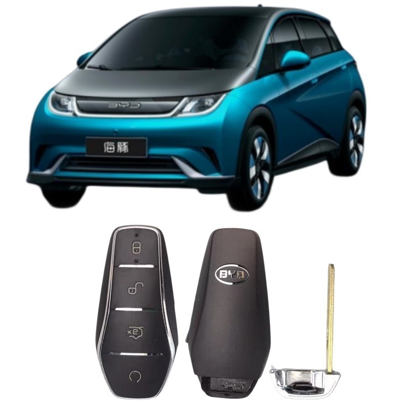 Plastique Appliquez BYD Qin plus Dolphin clé de voiture correspondant e2 Tang Han voiture Intelligent Yuan Song plusdmi clé de télécommande