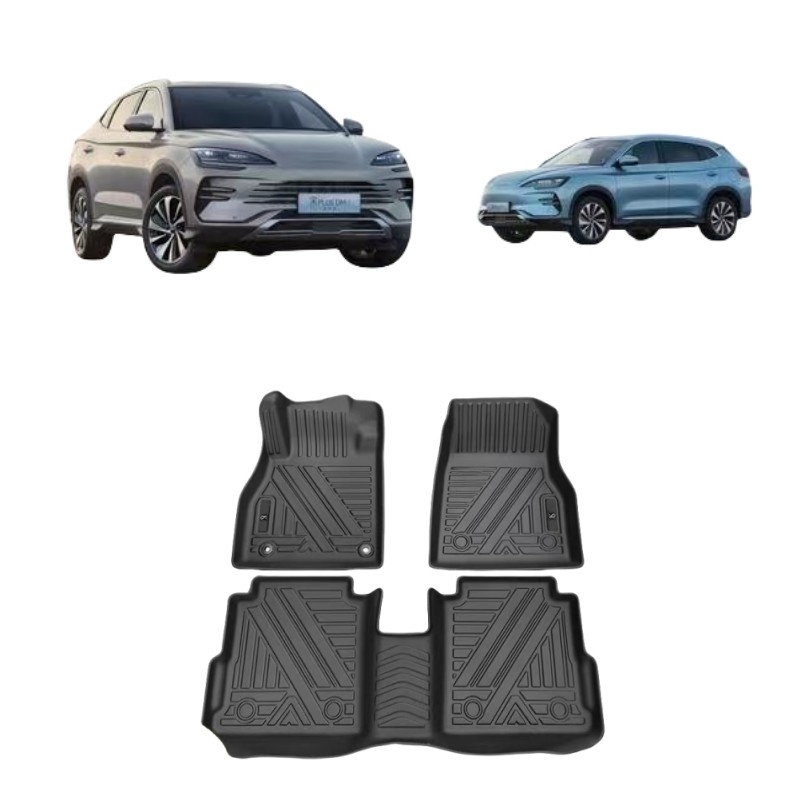 Style de conception sportive Mat de sol de voiture complet pour BYD Yuan plus EV Han DMI Dolphin Tang EV Seal Song plus Qin