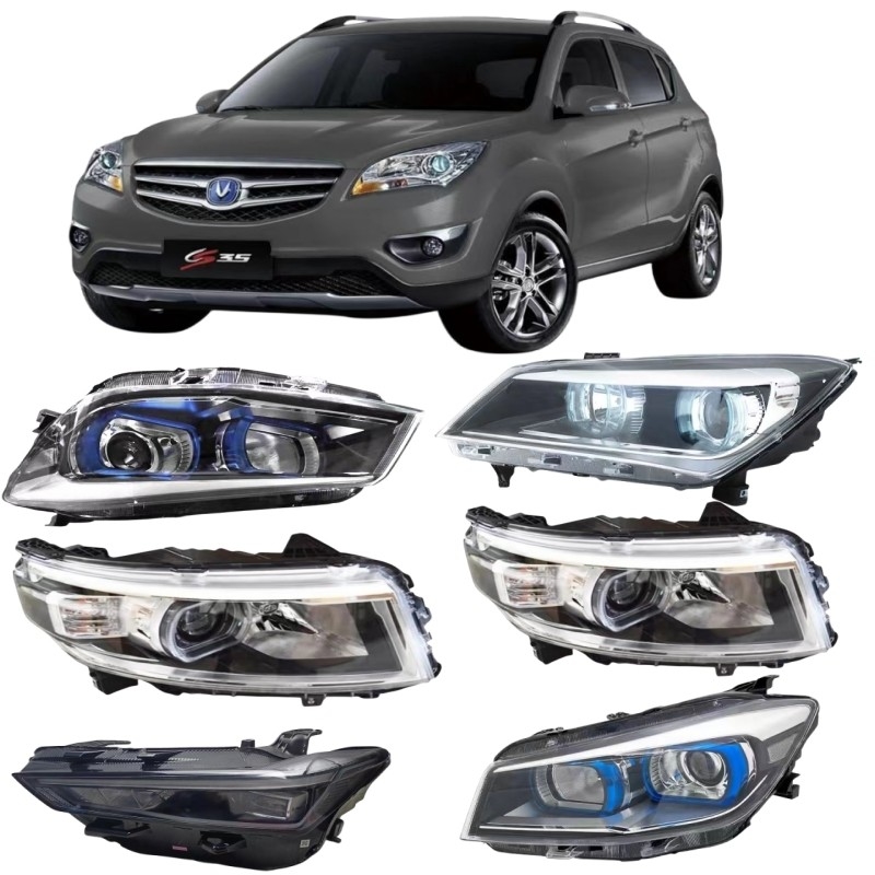 Changan série complète assemblage de phares lampe à brouillard avant et lampe arrière haut de la lampe au xénon