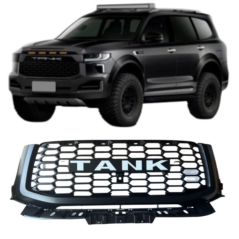 Transformez votre modèle NG avec WEY Chrome Noir argent TANK500 Assemblage de grille de radiateur